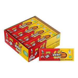 Lucas Skwinkles Pineapple - Tamarind Filled Flavored Sweet & Sour Candy Strips, 0.92oz - 12 Pieces for Treats, Fruit, Parties, Pi atas Unique Valentine's Day