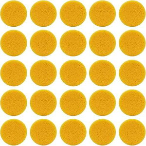 Creative Hobbies 3 Inch Round Synthetic Sponges for Crafts, Painting, Pottery, Face Painting, Watercolors & Horse Tack Cleaning | 25 Pack