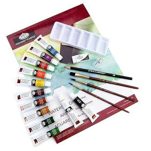 Royal & Langnickel Essentials 21 �s�[�X���ʉ�{�b�N�X�Z�b�g Royal & Langnickel Essentials 21 Piece Watercolor Painting Box Set