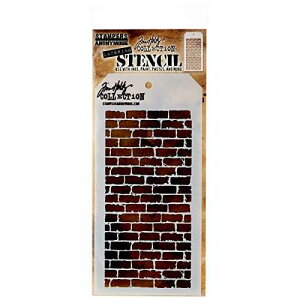 Stampers Anonymous Tim Holtz Layered Stencil 4.125X8.5, Bricked