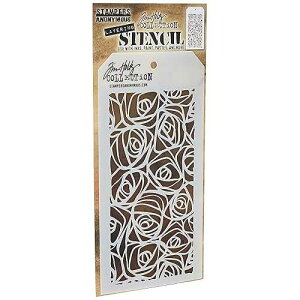 Stampers Anonymous Tim Holtz Layered Stencil 4.125X8.5, Scribbles