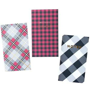My Mind's Eye My Minds Eye PDP205 Plaid Mini Notebooks 3/Pkg