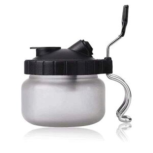 ���@�\�G�A�u���V �N���[�j���O �|�b�g �E�H�b�V�� �X�e�[�V���� �z���_�[�t�� JIAKAI Multifunctional Airbrush Cleaning Pot Wash Station with Holder
