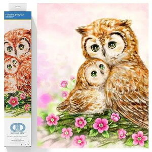 DIAMOND DOTZ Mother & Baby Owl Diamond ting Kits for Adults - Diamond Art Kits a Relaxing Creative Craft Kit with Dotz Gems 16.5x16.5