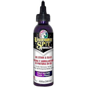Unicorn Spit Gel Stain and Glaze 5775002 Sparkling Violet Vulture 4.0 Fl Oz