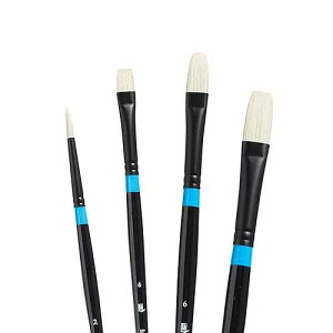 Princeton Aspen Acrylic & Oil Brush Set, Synthetic, 4 Piece, 1 Count