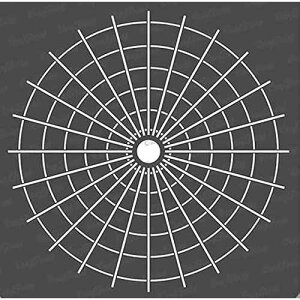 CrafTreat Reusable Wall Stencils for ting Large Pattern - Radar - Mandala Stencil for Dot ting - 12x12 Inches - DIY Art and Craft Stencils - Circle Stencils for ting Walls