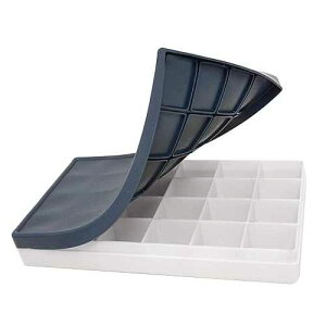 Honbay 24 Deep Compartments Plastic t Palette t Tray with Soft Lid for Watercolors, Gouache, Acrylic and Oil t