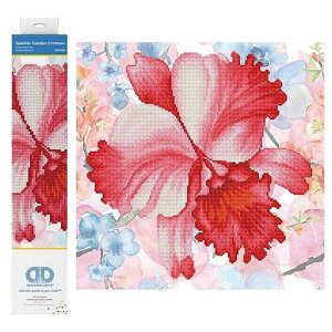 DIAMOND DOTZ Sparkle Garden Crimson Floral Diamond ting Kits for Adults - Diamond Art Kits a Relaxing Creative Craft Kit with Dotz Gems 12x12