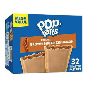 ???? ?? ??? ?????, ????? ??? ?? ???, ??? ? (32? ????) Pop-Tarts Toaster Pastries, Breakfast Foods, Kids Snacks, Family Pack, Frosted Brown Sugar Cinnamon (32 Pop-Tarts)