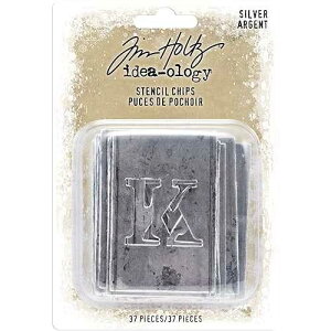 Tim Holtz - Advantus �X�e���V���`�b�v �N���X�}�X�A�V���o�[ Tim Holtz - Advantus STENCIL CHIPS CHRISTMAS, Silver