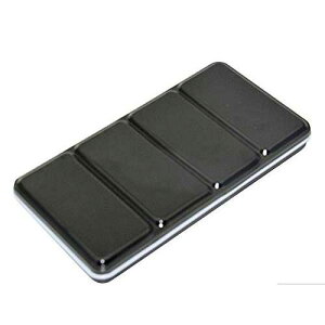 JOBEDE Empty Solid Watercolor Box Case, 12/24/48 Colors Empty Watercolor Palette Tin Black Iron for Travel Artist Students Drawing Paint Box Palette Painting Office School Supply