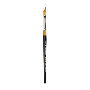 KINGART Premium Original Gold 9900-10 Miracle Wedge TRI Brush Series Artist Brush, Golden Taklon Synthetic Hair, Short Handle, for Acrylic, Watercolor, Oil and Gouache ting, Size 10