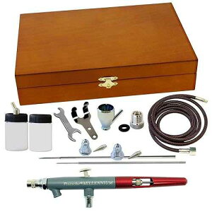 �p�[�V�F �G�A�u���V �_�u���A�N�V���� �G�A�u���V �ؐ��P�[�X���� Paasche Airbrush Double Action Airbrush in Wood Case