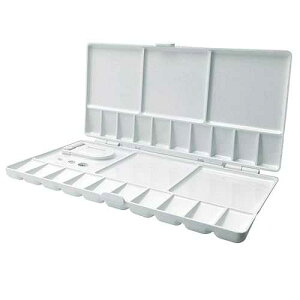 SUPIA Folding t Trays Box Watercolor Plastic Palettes, Thumbhole Holders (20 Wells)