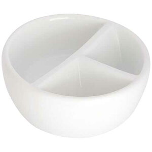 Jack Richeson Porcelain Palette 3 Well Round Mixing Bowl