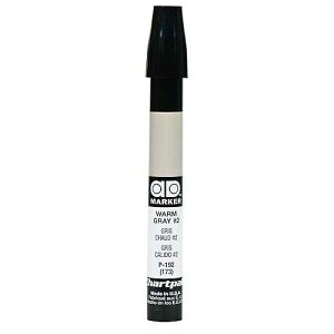 The Original Chartpak AD Marker, Tri-Nib, Warm Gray 2, 1 Each (P192)