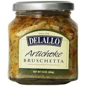 DeLallo �A�[�e�B�`���[�N �u���X�P�b�^�A10 �I���X�r (6 �p�b�N) DeLallo Artichoke Bruschetta, 10-Ounce Jars (Pack of 6)