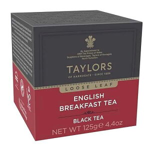 Taylors of Harrogate English Breakfast, Black Tea, Loose Leaf, 4.41 Ounce Carton (Pack of 1), Rich, Bright & Malty, Caffeinated, Premium Whole Leaf Tea