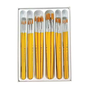 Royal & Langnickel Royal Brush Taklon Hair Classroom Value Pack, Assorted Size, Pack of 30 - 1289617