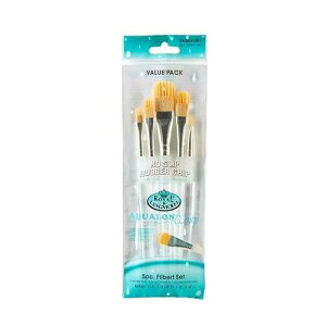 Royal & Langnickel Aqualon Wisp Filbert Artist Brush Set, 5-Piece