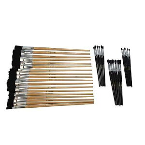 �X�N�[���X�}�[�g�����y�C���g�u���V�A�\�[�g 36�{�Z�b�g School Smart Intermediate Paint Brush Assortment, Set of 36