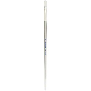 Silver Brush Limited 1503-6 Silverwhite Filbert tbrush for Watercolor, Gouache, Inks, Dyes, Fluid, & Flow Acrylic, Size 6, Long Handle