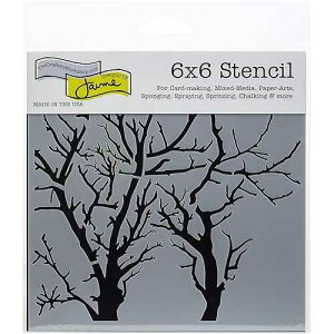 The Crafter's Workshop Crafter's Workshop, The TCW6X6-251 Template 6X6, One Size, Branches Reversed