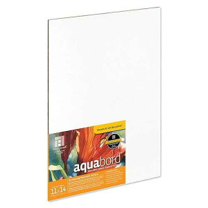 Ampersand Art Supply Watercolor Painting Panel: Museum Series Aquabord, 1/8 Inch Flat Profile, 11 x 14