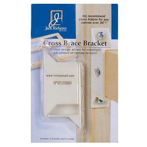 Jack Richeson Best Brackets for Attaching Cross Braces to Canvas, 2-Pack