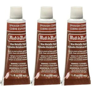 Rub 'n Buff �I���W�i�� ���b�N�X ���^���b�N �t�B�j�b�V�� �X�p�j�b�V�� �R�b�p�[ [3 �p�b�N] F S FRAMER SUPPLY Rub 'n Buff The Original Wax Metallic Finish Spanish Copper [Pack of 3 ]