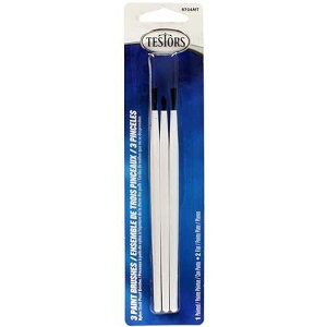 �y�C���g�u���V 3/�p�b�N-�u���[�h 2 �� & �׎� 1 �� Testors Paintbrushes 3/Pkg-2 Broad & 1 Fine