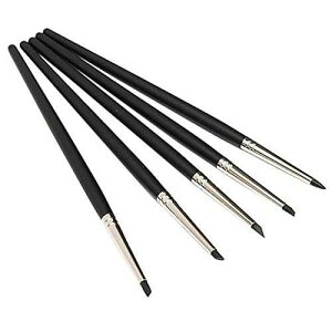 COMIART CREATE COLOR LIFE COMIART 5pcs Flexible Clay Sculpture Tools Silicon Color Shaper Brushes Size 0