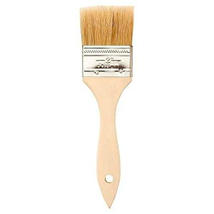 Jack Richeson 224298 Flat Bristle Wood Handle Paint Brush, 2 Size, Natural White, 1 Count (Pack of 1)