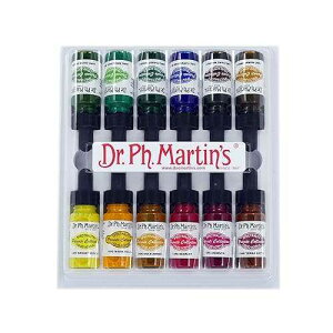 Dr. Ph. Martin's Spectralite Private Collection Liquid Acrylics Bottles, 0.5 oz, Set of 12 (Set 2)