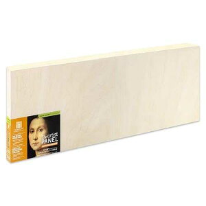 Ampersand Art Supply Unprimed Basswood Artist Panel, 1-1/2 Cradled Profile, 12x36