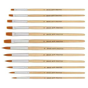�O���[�X�A�[�g ���ʃu���V�Z�b�g WS12 by Grace Art GRACEART Grace Art Water Color Brush Set WS12 by Grace Art