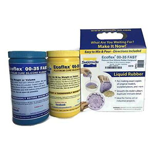 Smooth-On ECOFLEX 00-35 �����v���`�i�d���V���R�[�� �S�� �R���p�E���h �L�b�g - 2 �|���h Smooth-On ECOFLEX 00-35 Fast Platinum Cure Silicone Rubber Compound Kit- 2 Lbs