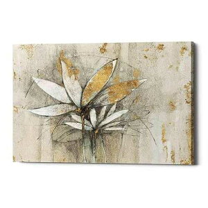 Epic Graffiti 'Windflowers Gold' by Avery Tillmon, Canvas Wall Art, 12x18