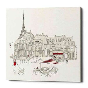 Epic Graffiti 'World Cafe II Paris Red' by Avery Tillmon, Canvas Wall Art, 26x26