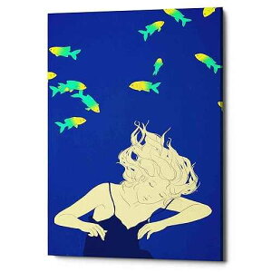 Epic Graffiti 'Deep Blue' by Sai Tamiya, Canvas Wall Art, 12x18