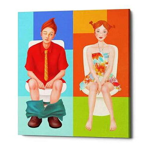 Epic Graffiti 'Boy Meets Girl' by Sai Tamiya, Canvas Wall Art, 20x24