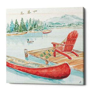Epic Graffiti 'Lake Moments IV' by Daphne Brissonet, Canvas Wall Art, 26x26