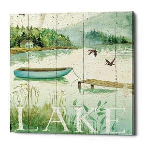 Epic Graffiti 'Lakeside II' by Daphne Brissonet, Canvas Wall Art, 18x18