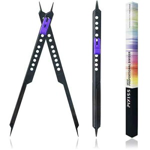 Proportional Divider Artist Drawing Tool for Artists by Pixiss Professional Compass Caliper Scale Divider Drawing Supplies, Drafting Tools, Projector