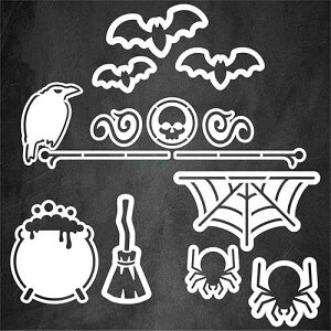 Plata Chalkboards Magnetic Chalkboard Stencils for Halloween - Halloween Stencils for Chalkboards- Outdoor Halloween Decor - Sign Stencils - Craft Stencils - Drawing Templates- Reusable- Art Supplies