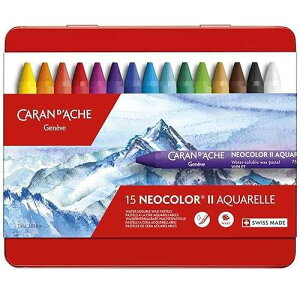 Caran d'Ache Classic Neocolor II Aquarelle, 15 Colors