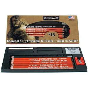 GENERAL'S General Pencil Gen15 Charcoal Kit, Multicolor (GEN15)