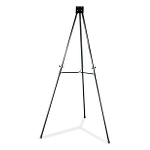 Lorell �L�k���A���~�j�E�� �f�B�X�v���C �C�[�[�� ���߉\�ȋr�t���A66 �C���`�A�u���b�N Lorell Telescoping Aluminum Display Easel with Adjustable Legs, 66-Inch, Black