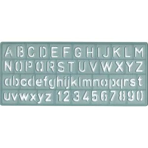 Acme United Corporation Acme Westcott KT-10-001 3/8 /10mm Lettering Guide Gray